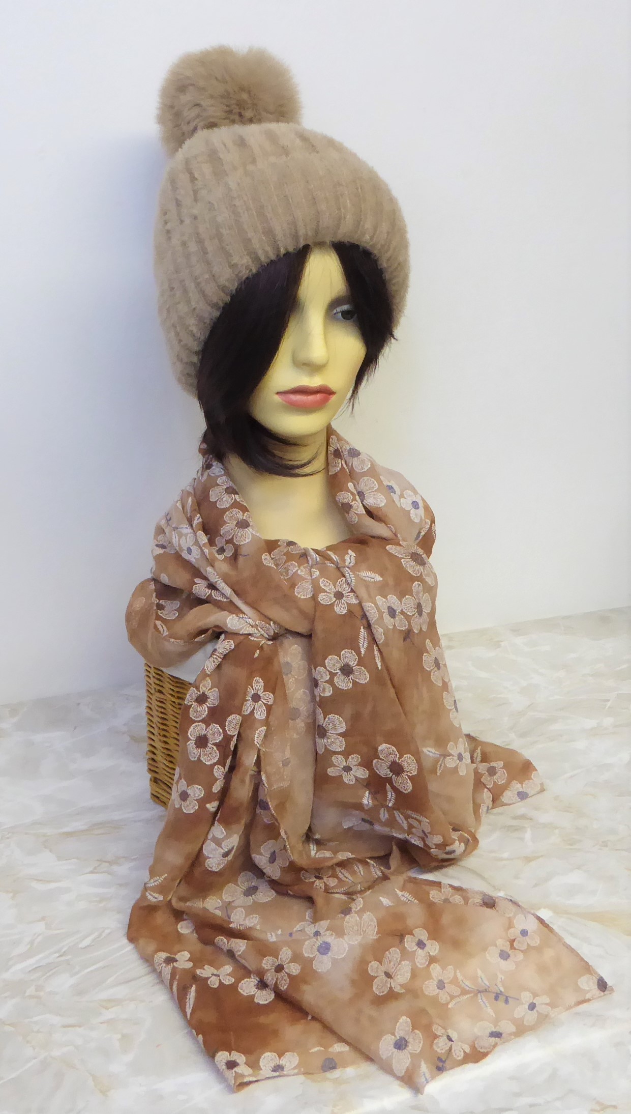 Supersoft Fluffy Pompom Hat - Image 4