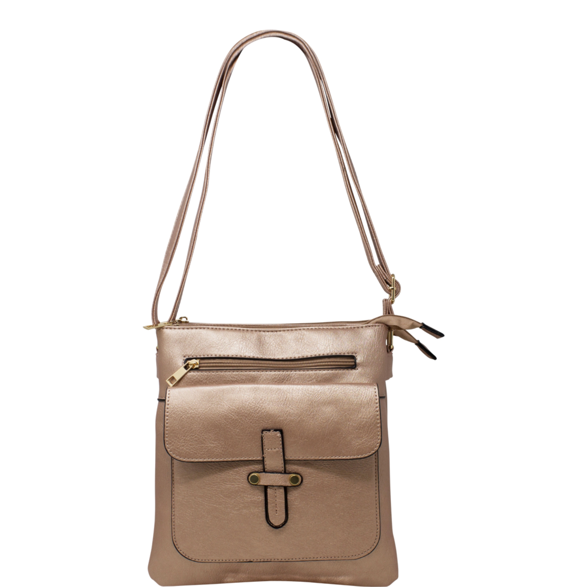 Front Buckled Pocket Crossbody Bag - Image 7
