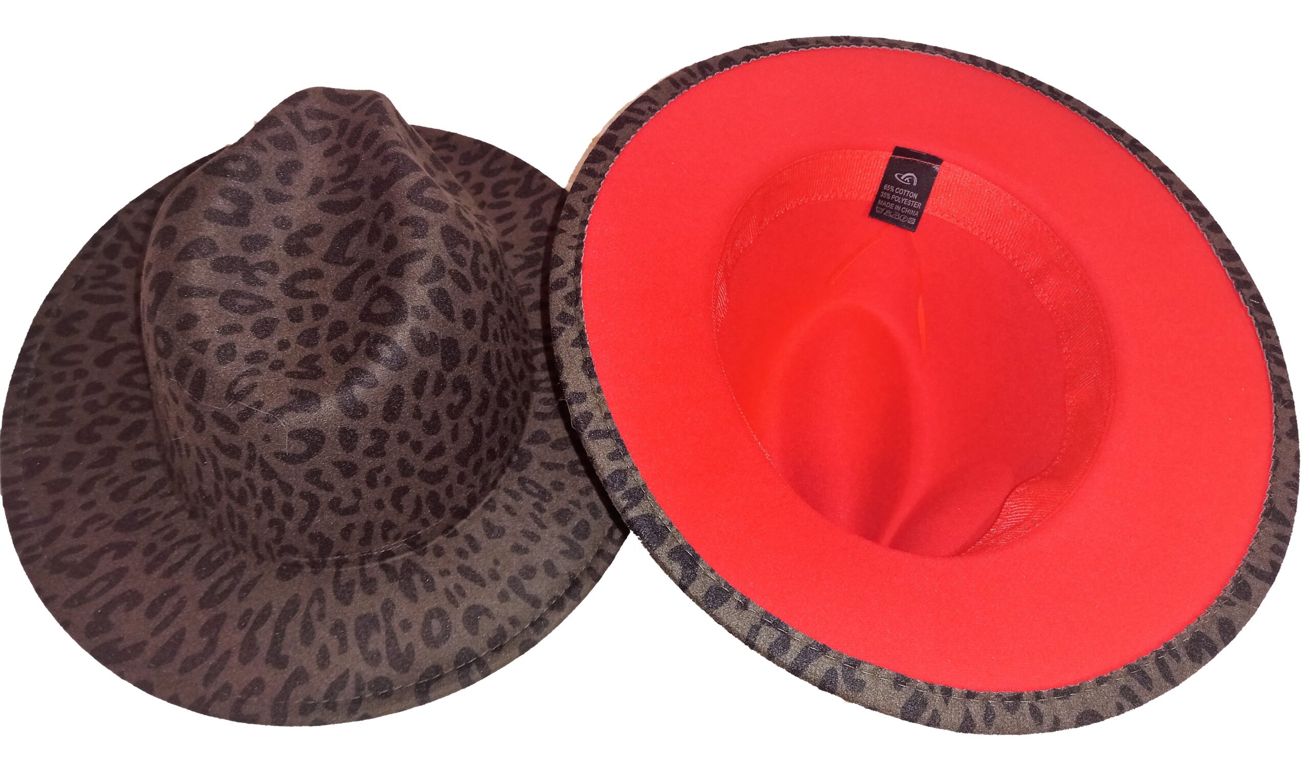 Leopard Print Fedora Hat - Image 9