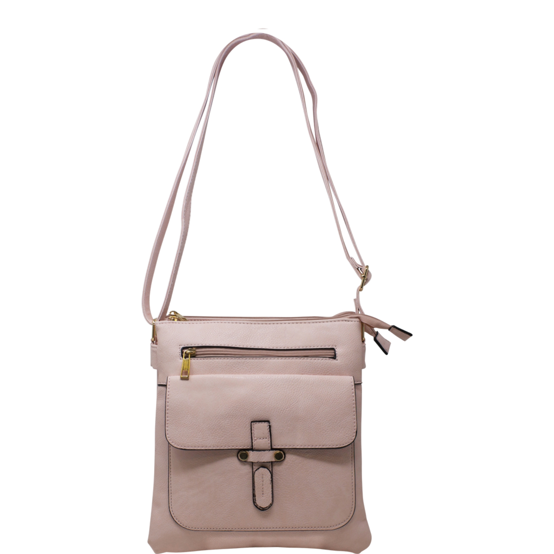 Front Buckled Pocket Crossbody Bag - Image 12
