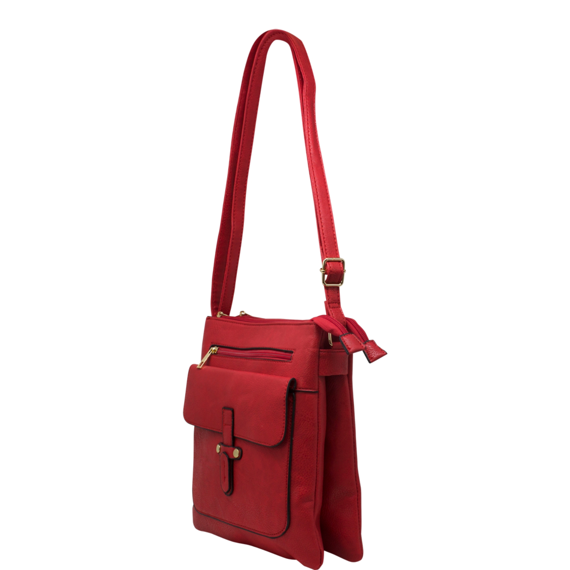 Front Buckled Pocket Crossbody Bag - Image 4