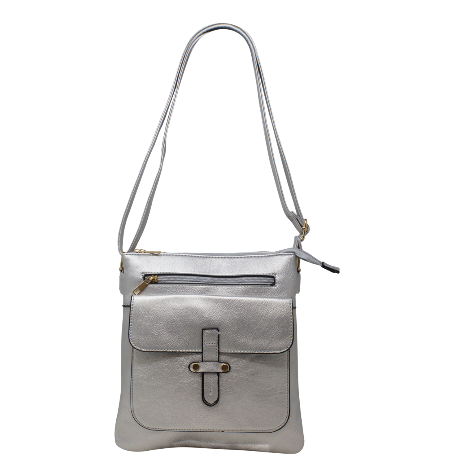 Front Buckled Pocket Crossbody Bag - Image 13