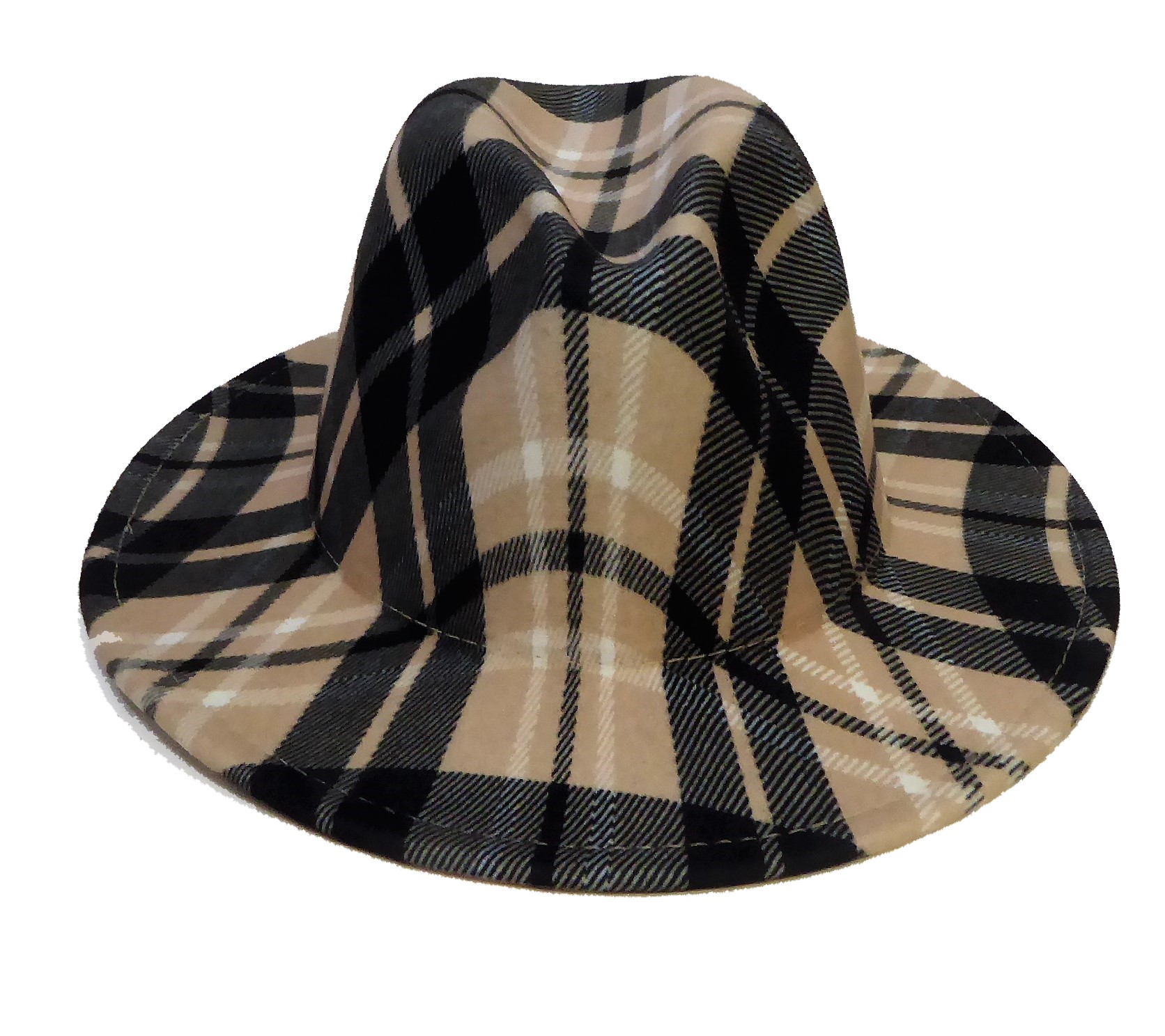 Check Print Fedora Hat - Image 3