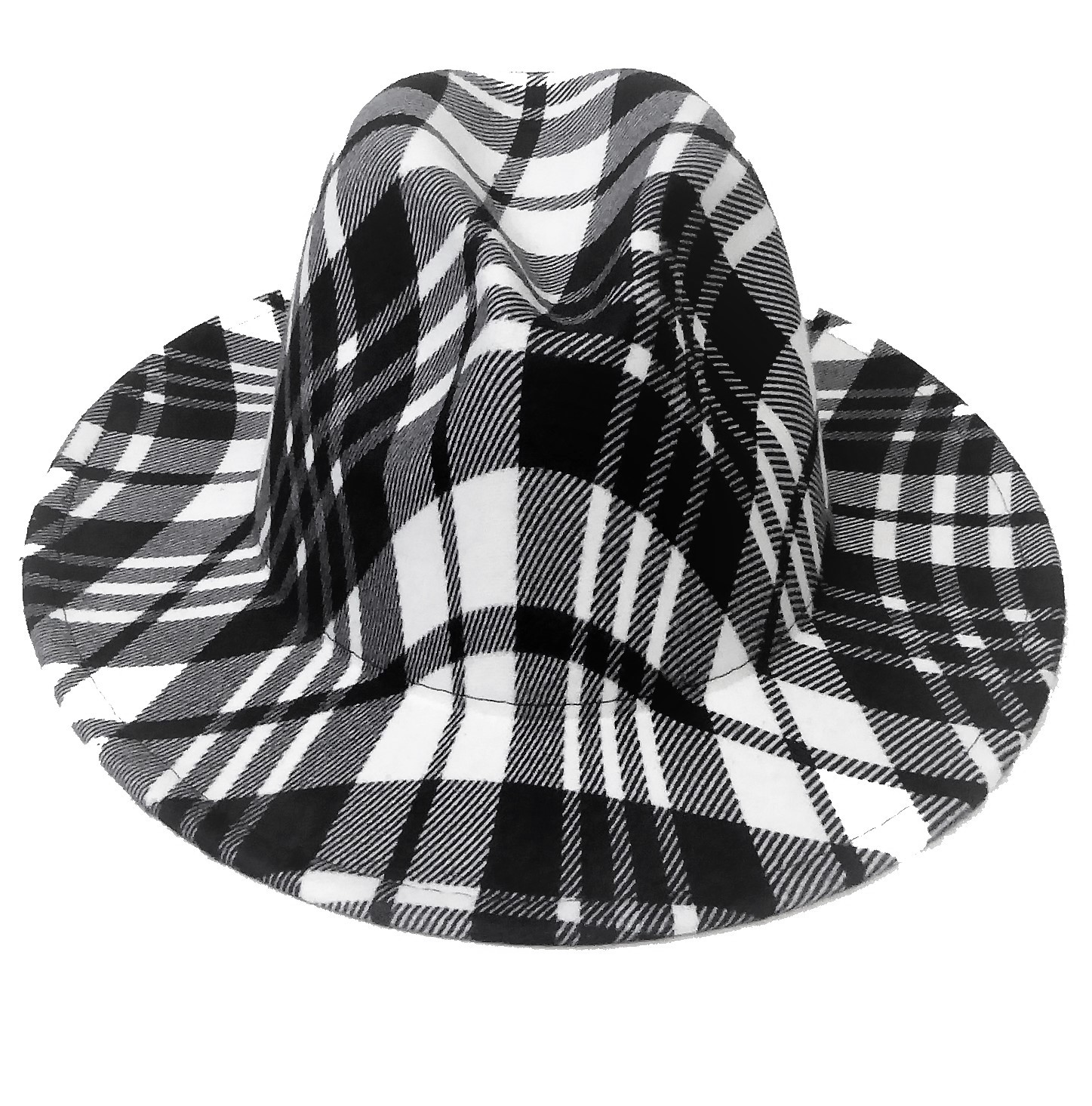 Check Print Fedora Hat - Image 6