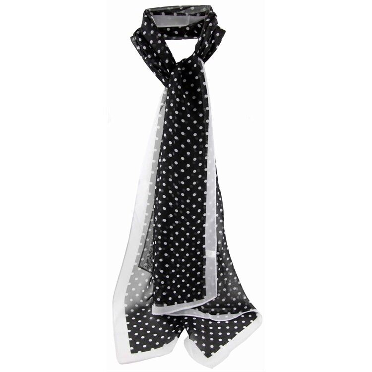 Small Polka Dot Chiffon Scarves - Image 2