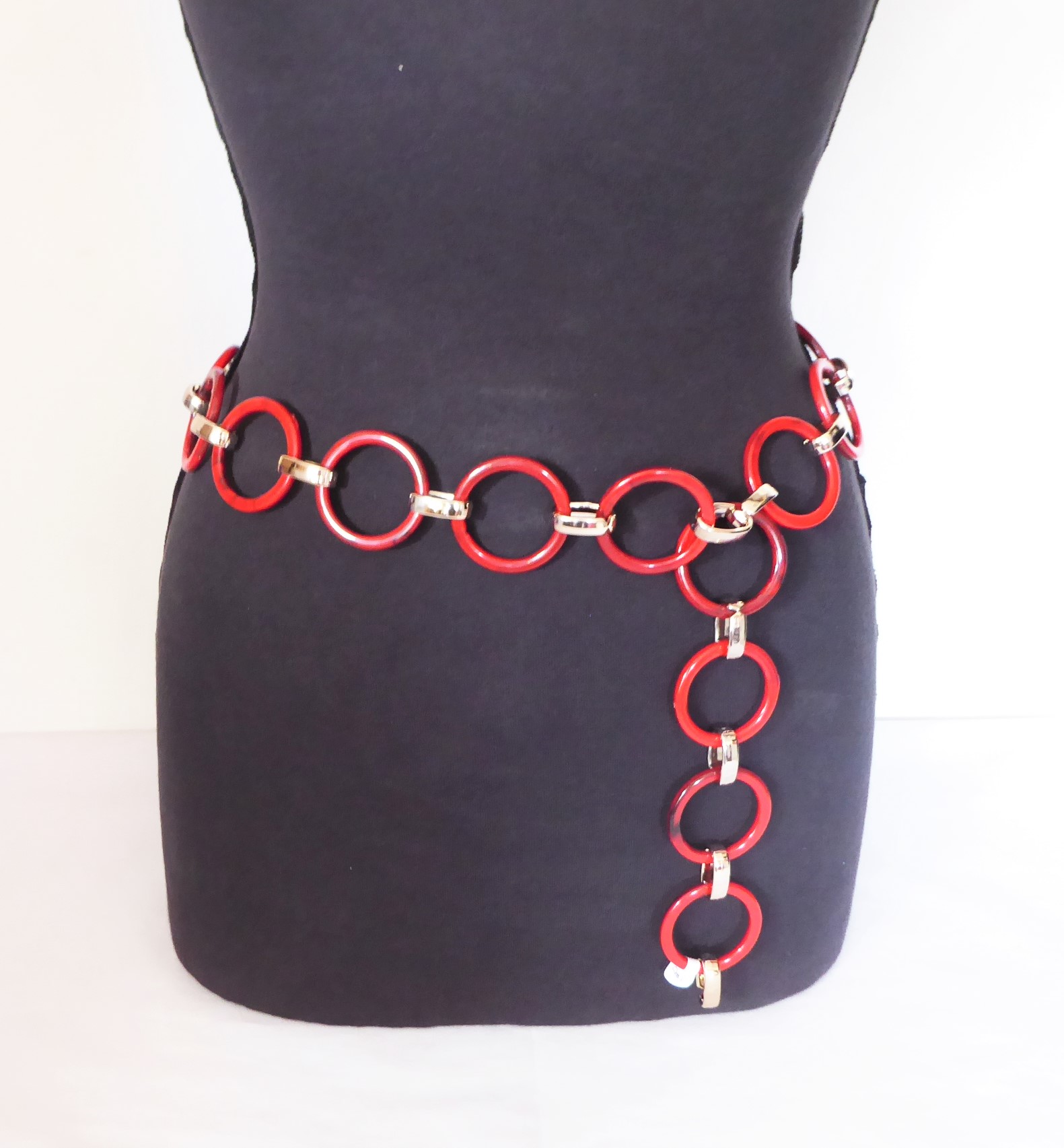 Retro Circles Linked Fashion Belt