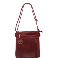 Metal Charm Crossbody Bag