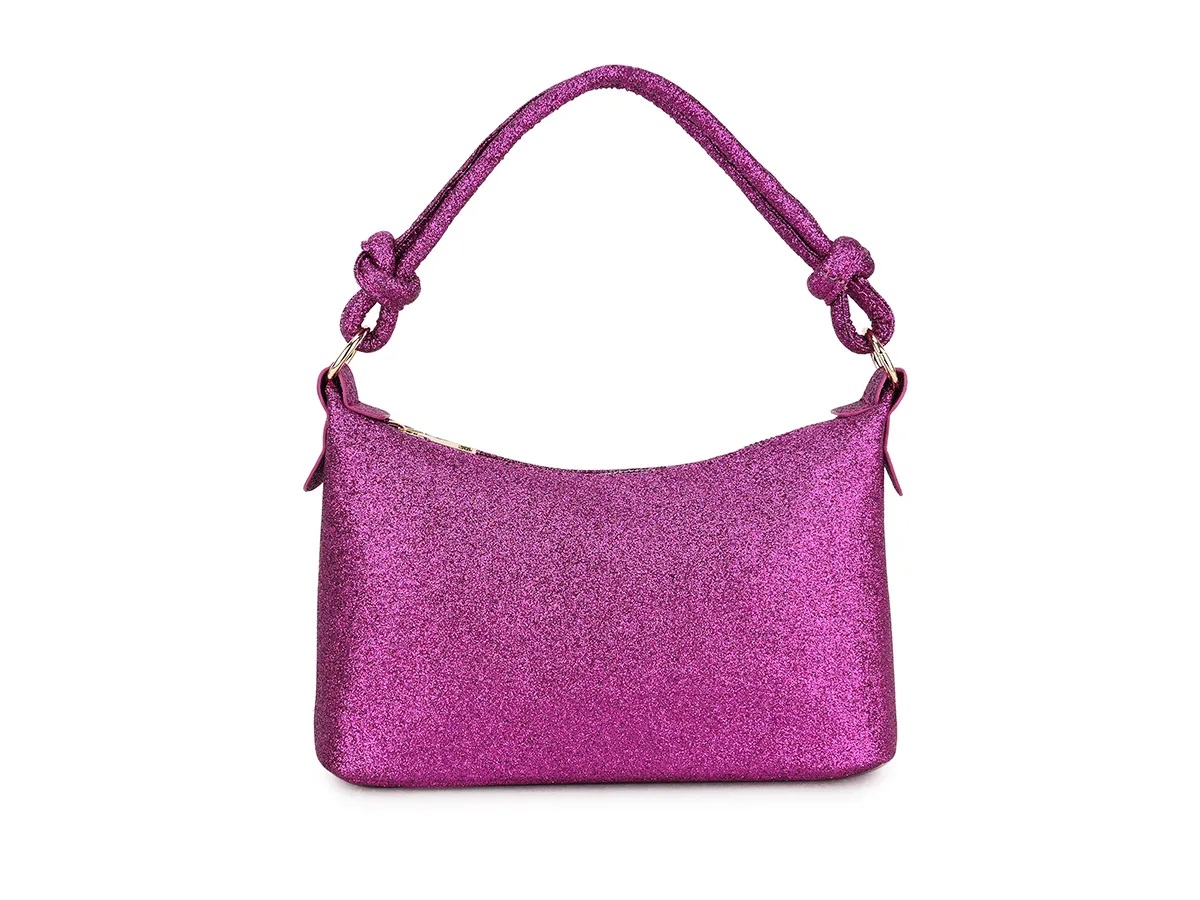 Small Handled Sparkle Clutch Bag - Image 9
