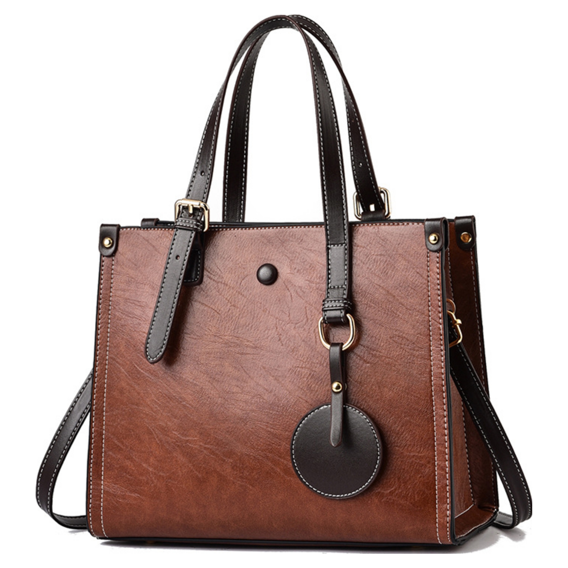 Two Tone Medium Tote Bag - Image 7