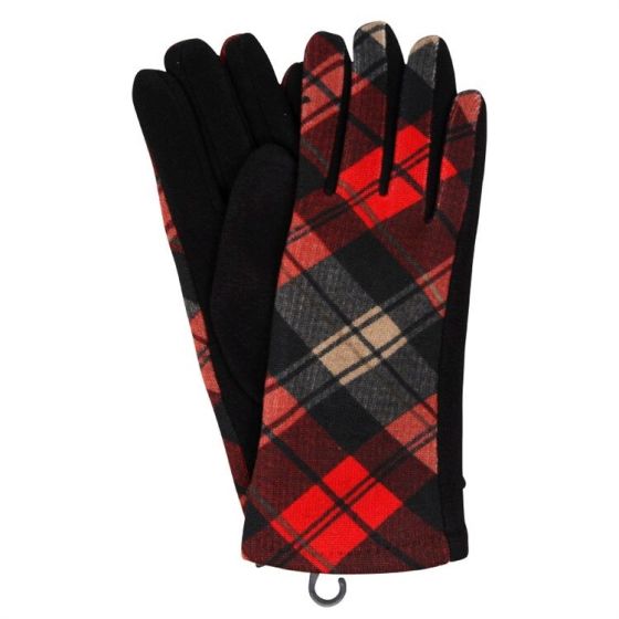 Ladies Tartan Winter Gloves - Image 3