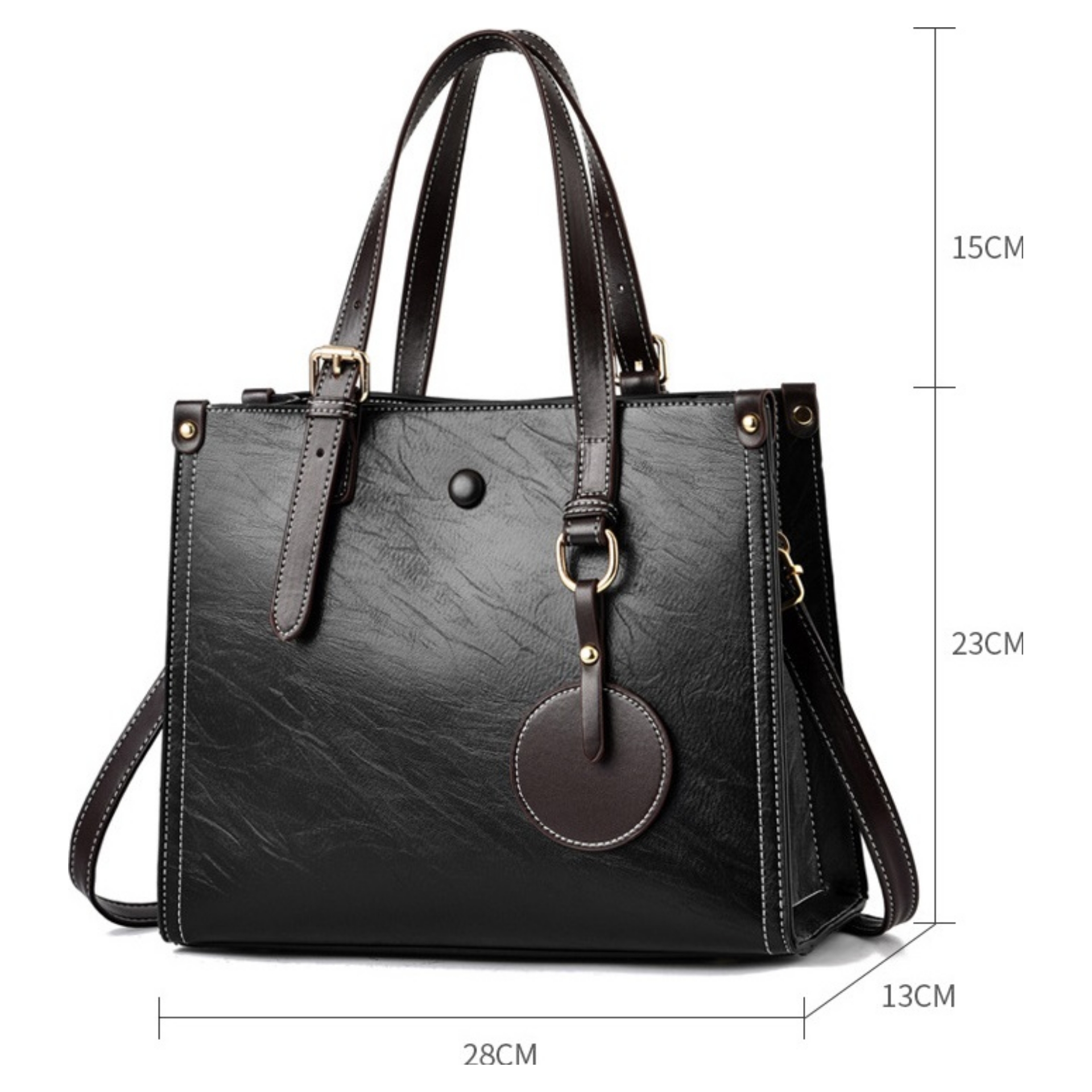 Two Tone Medium Tote Bag - Image 9