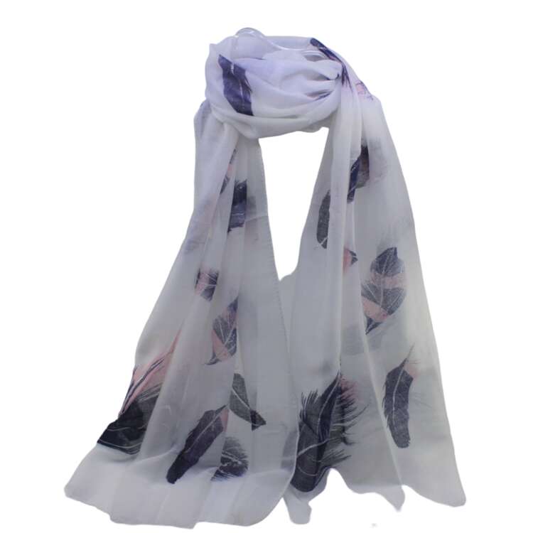 Feather Glitter Maxi Scarf - Image 4