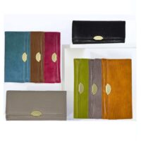 Faux Lizard Skin Essential Fold Over Purse