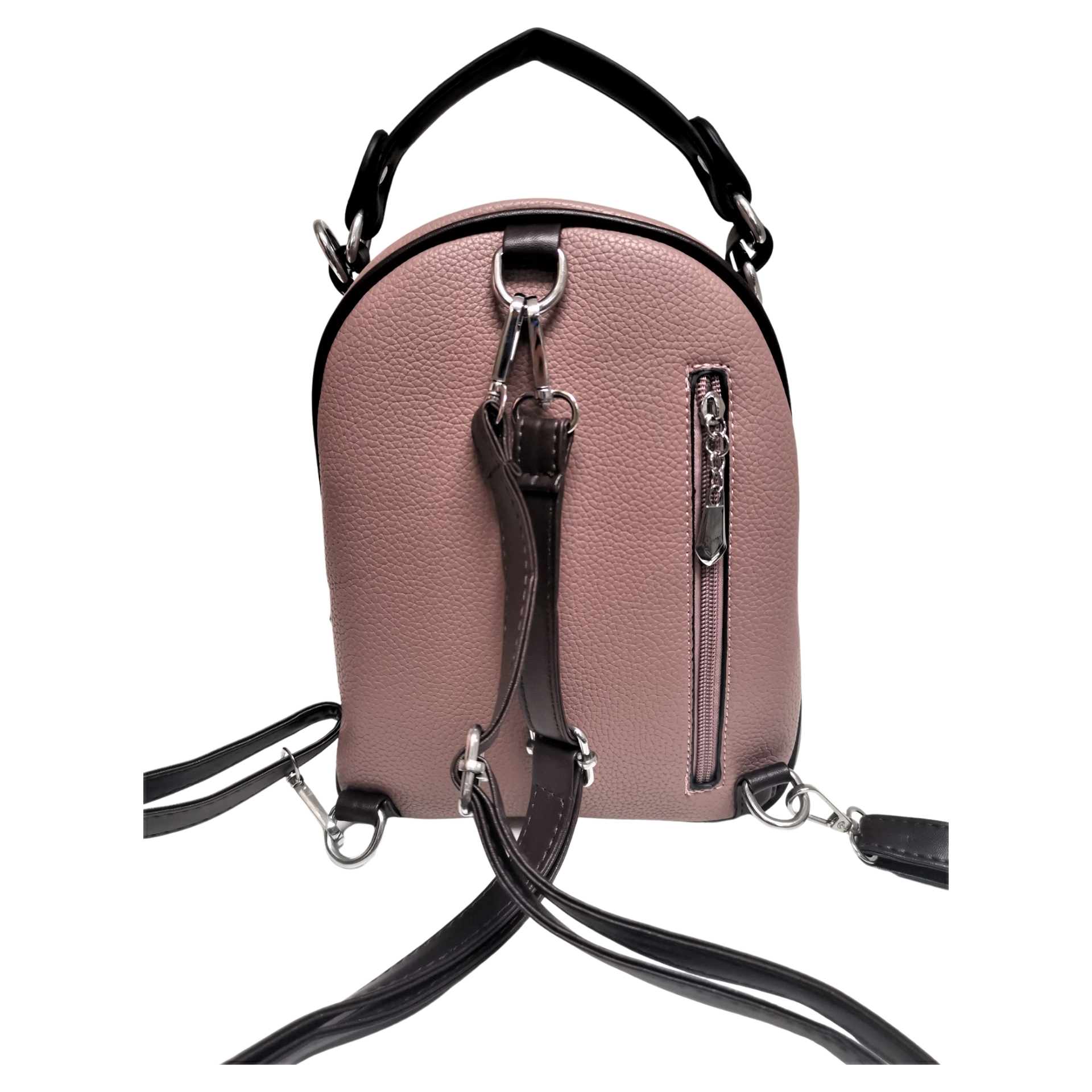 Small Backpack with Double Zippers - Image 2