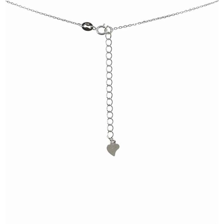 925 Silver Dangle CZ Necklace - Image 2