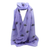 Lilac Bee Maxi Scarf