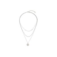 Silver 3 Strand Pearl Necklace