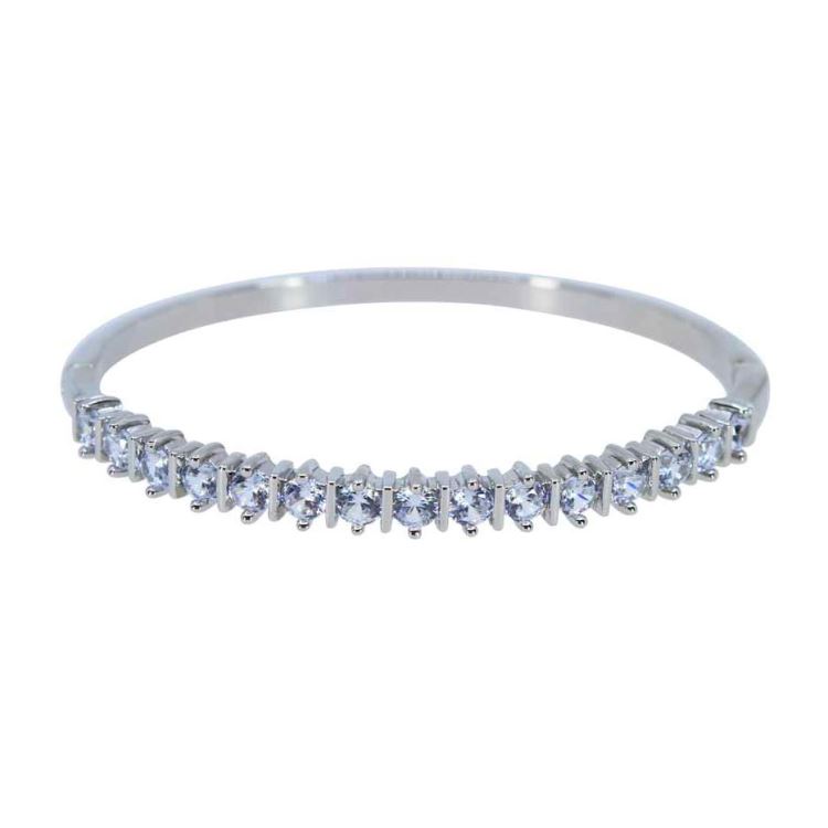 Diamante Round Cut Crystal Bangles - Image 3