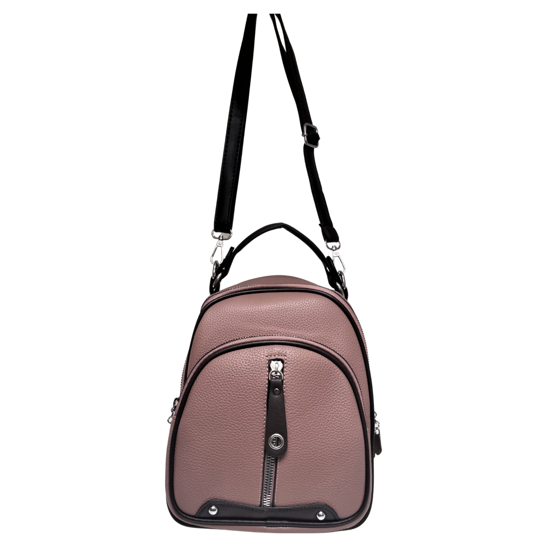 Small Backpack with Double Zippers - Image 7