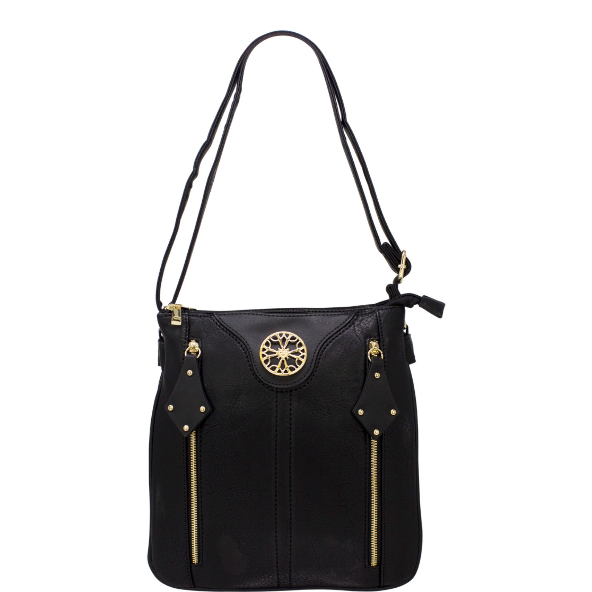Metal Button Crossbody Bag - Image 2