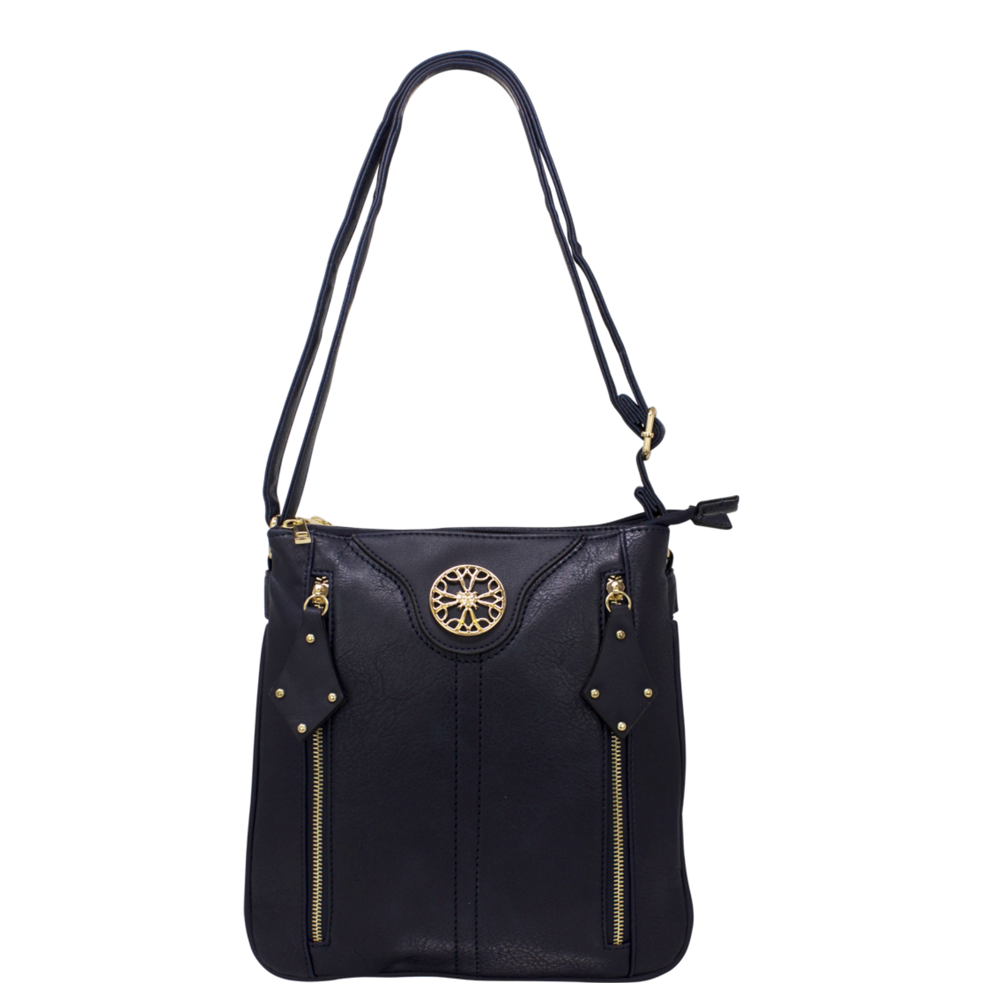 Metal Button Crossbody Bag - Image 3
