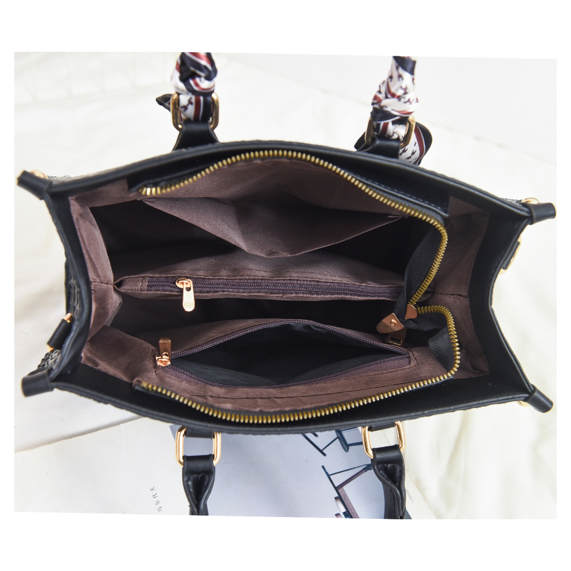 Luxury Matt Croc Tote Handbags - Image 5