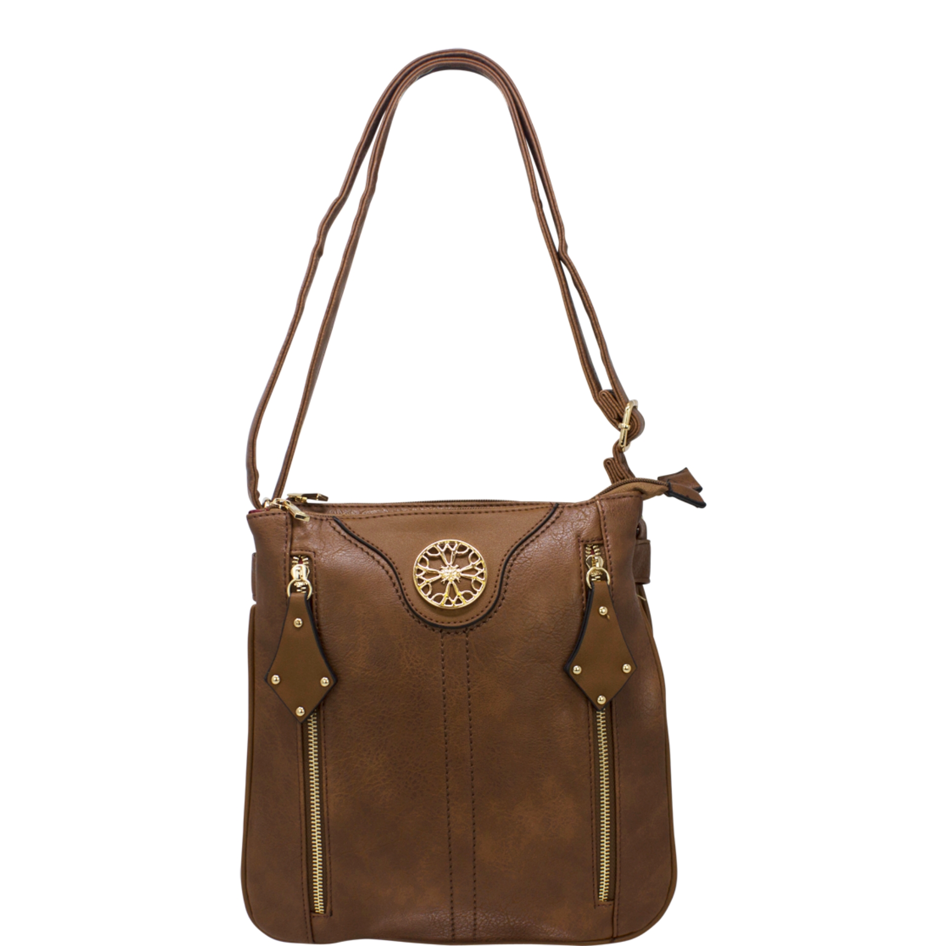 Metal Button Crossbody Bag - Image 4