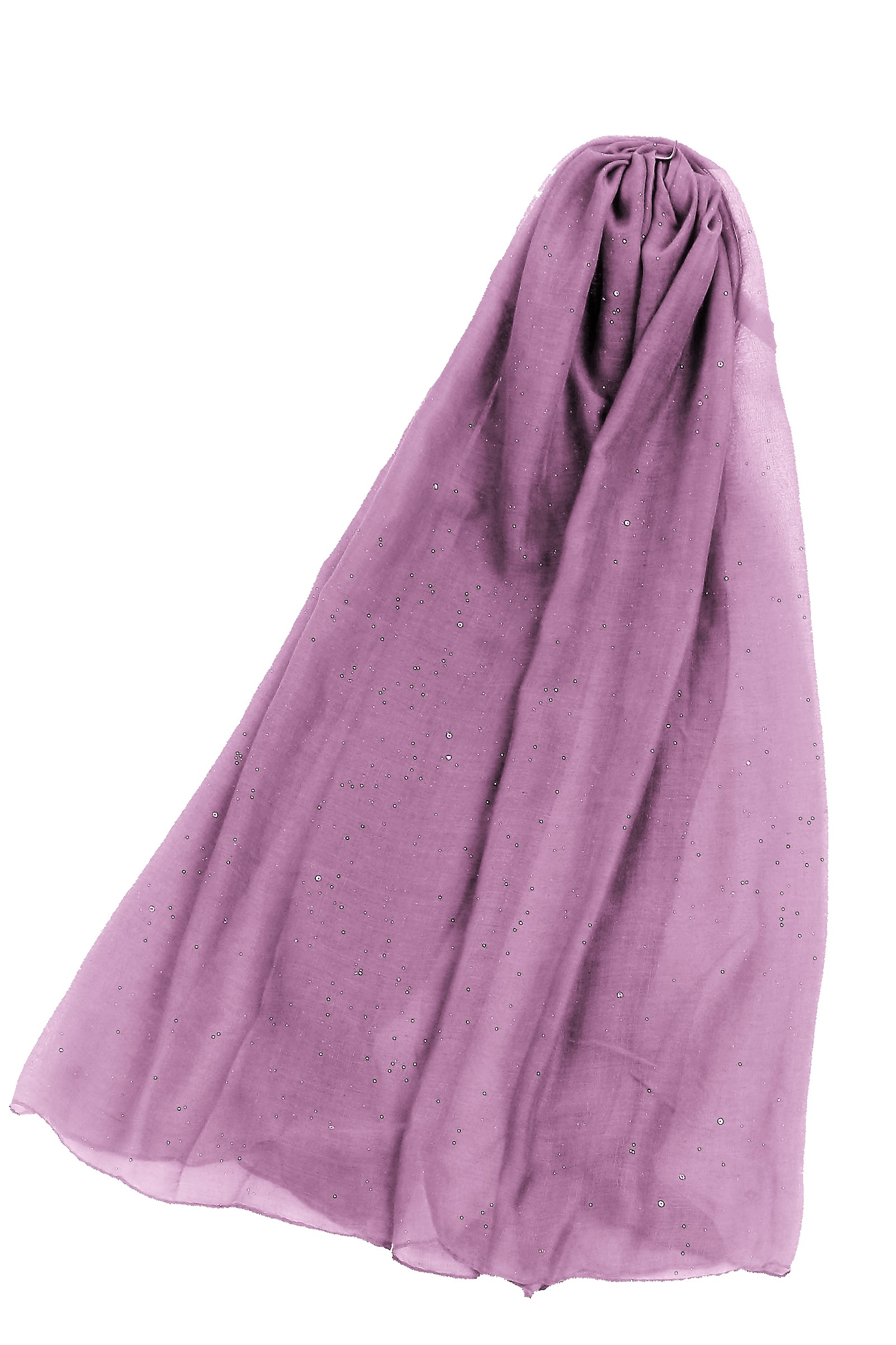 Delicate Glittered Plain Scarf - Image 16