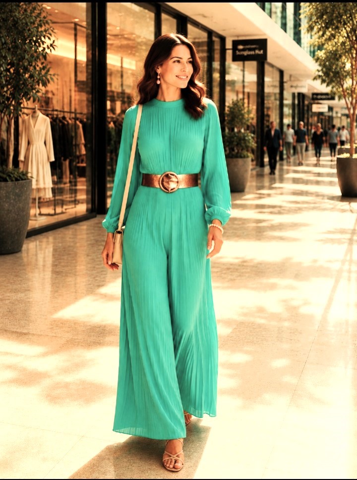 Shiny Leather Circle Buckle Belts