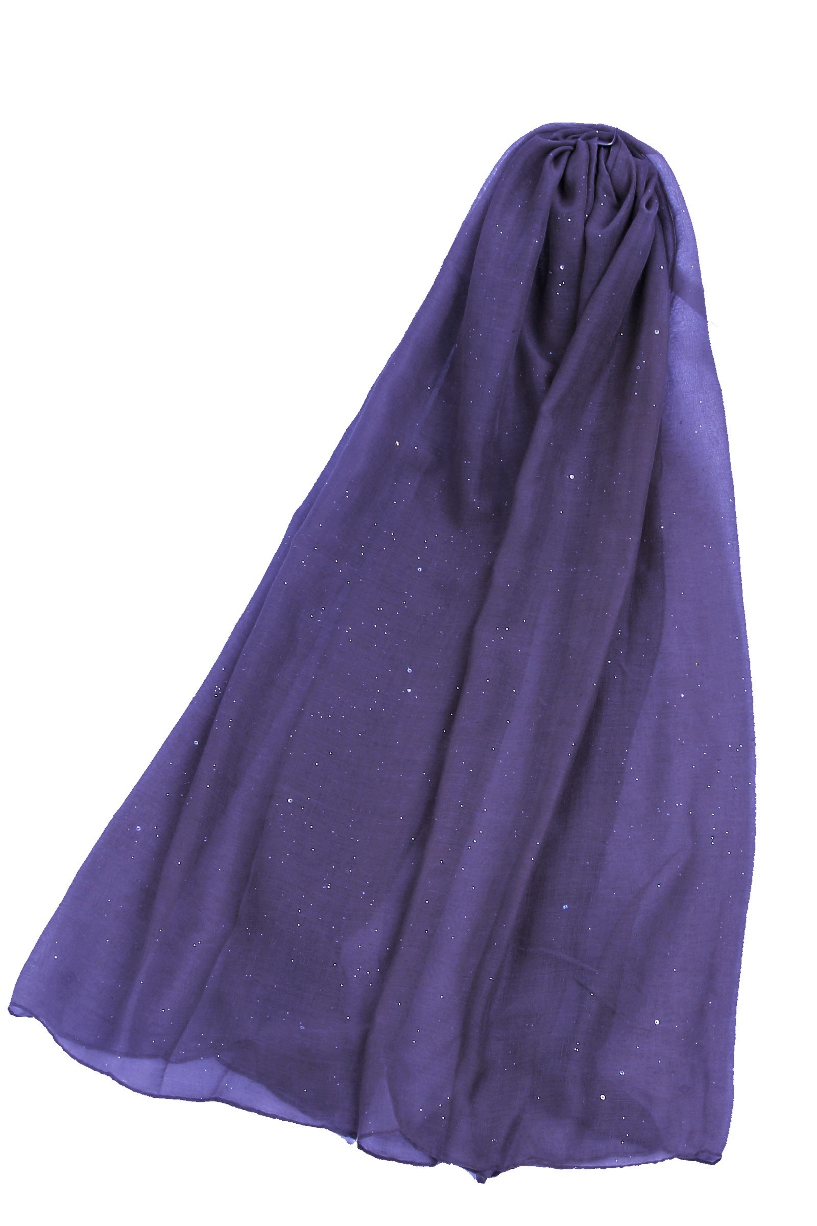 Delicate Glittered Plain Scarf - Image 17