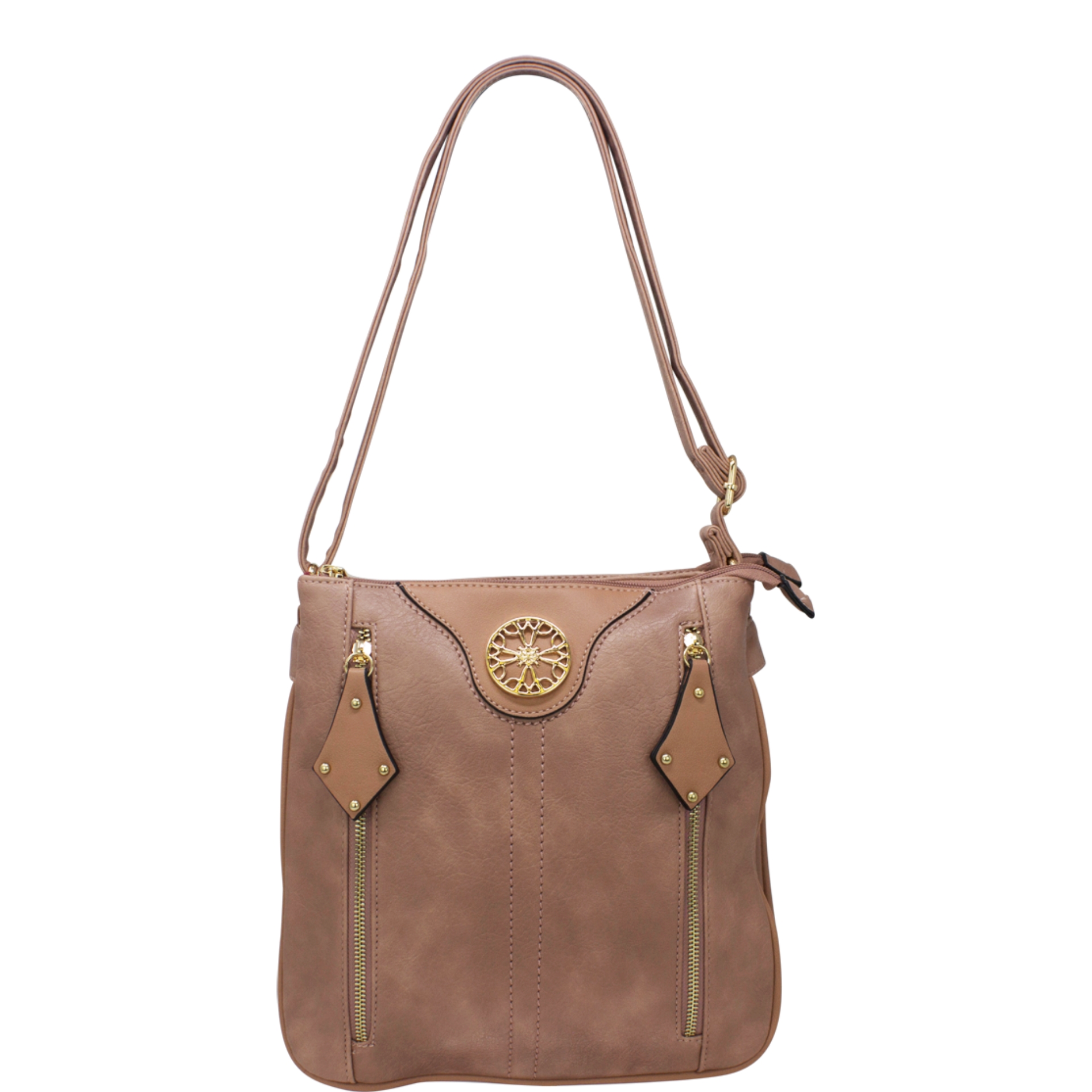 Metal Button Crossbody Bag - Image 11