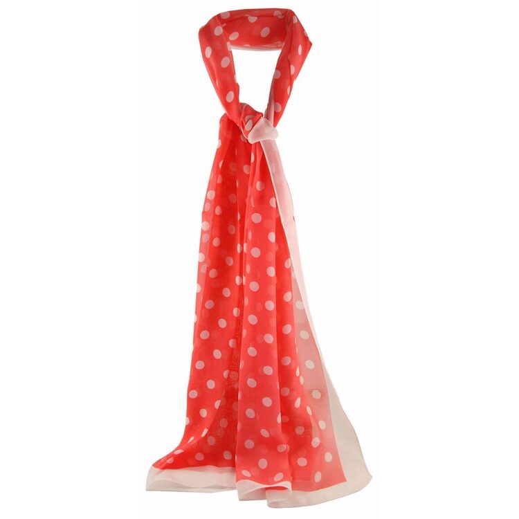 Polka Dot Print Chiffon Scarves - Image 8