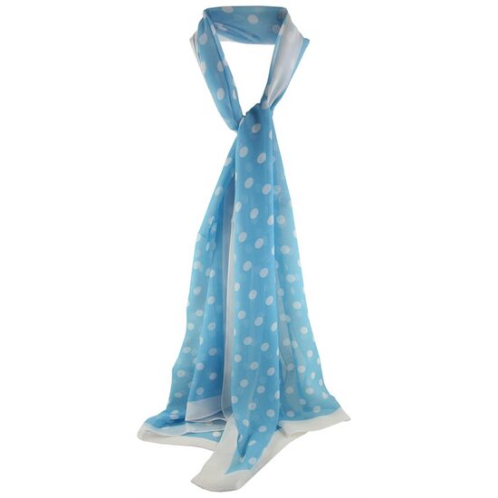 Polka Dot Print Chiffon Scarves - Image 9