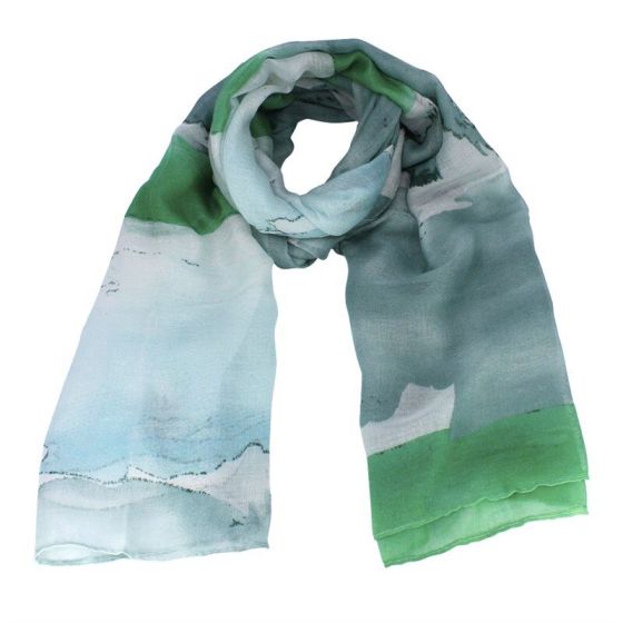 Abstract Print Maxi Scarves - Image 4