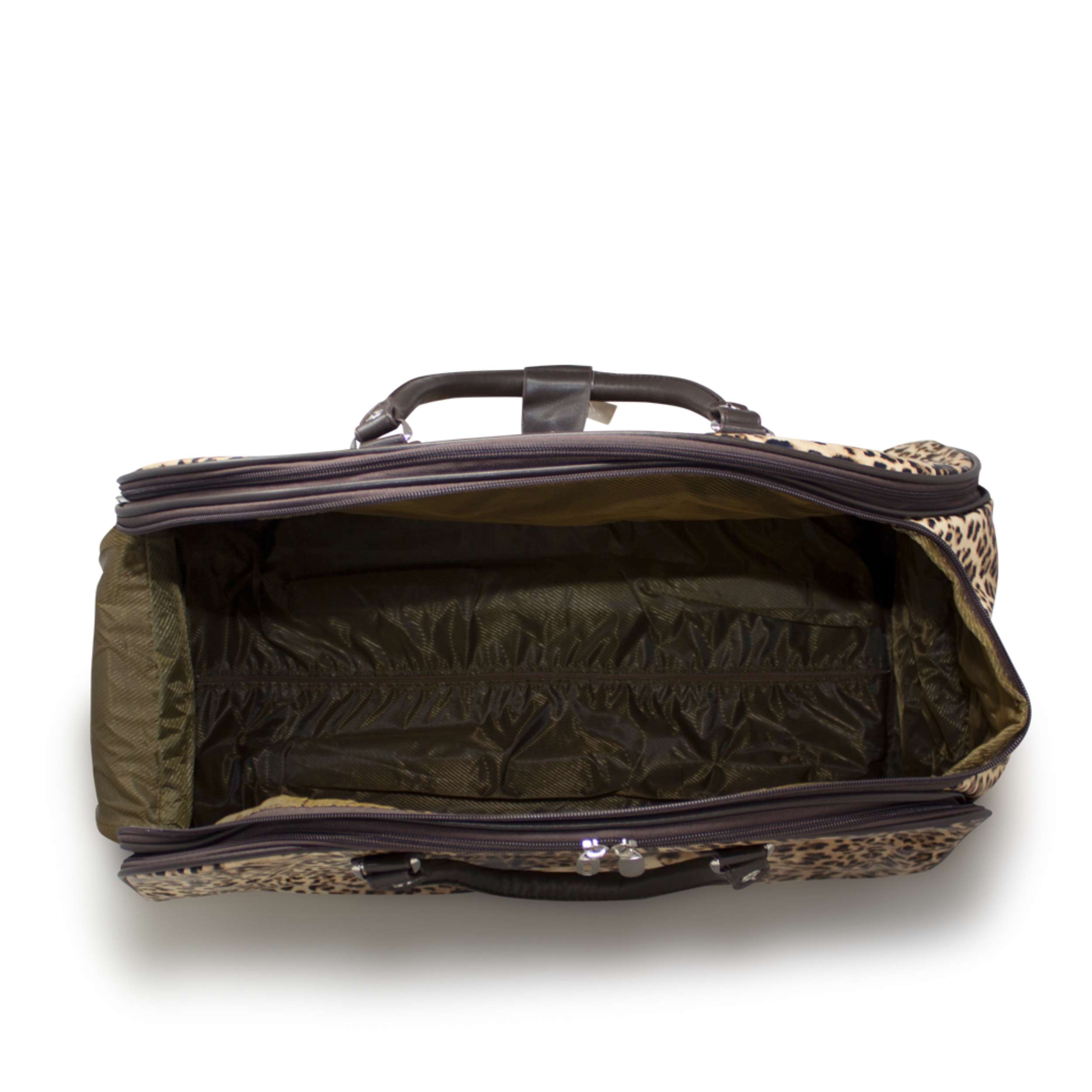 Brown Leopard Print Travel Bag - Image 6
