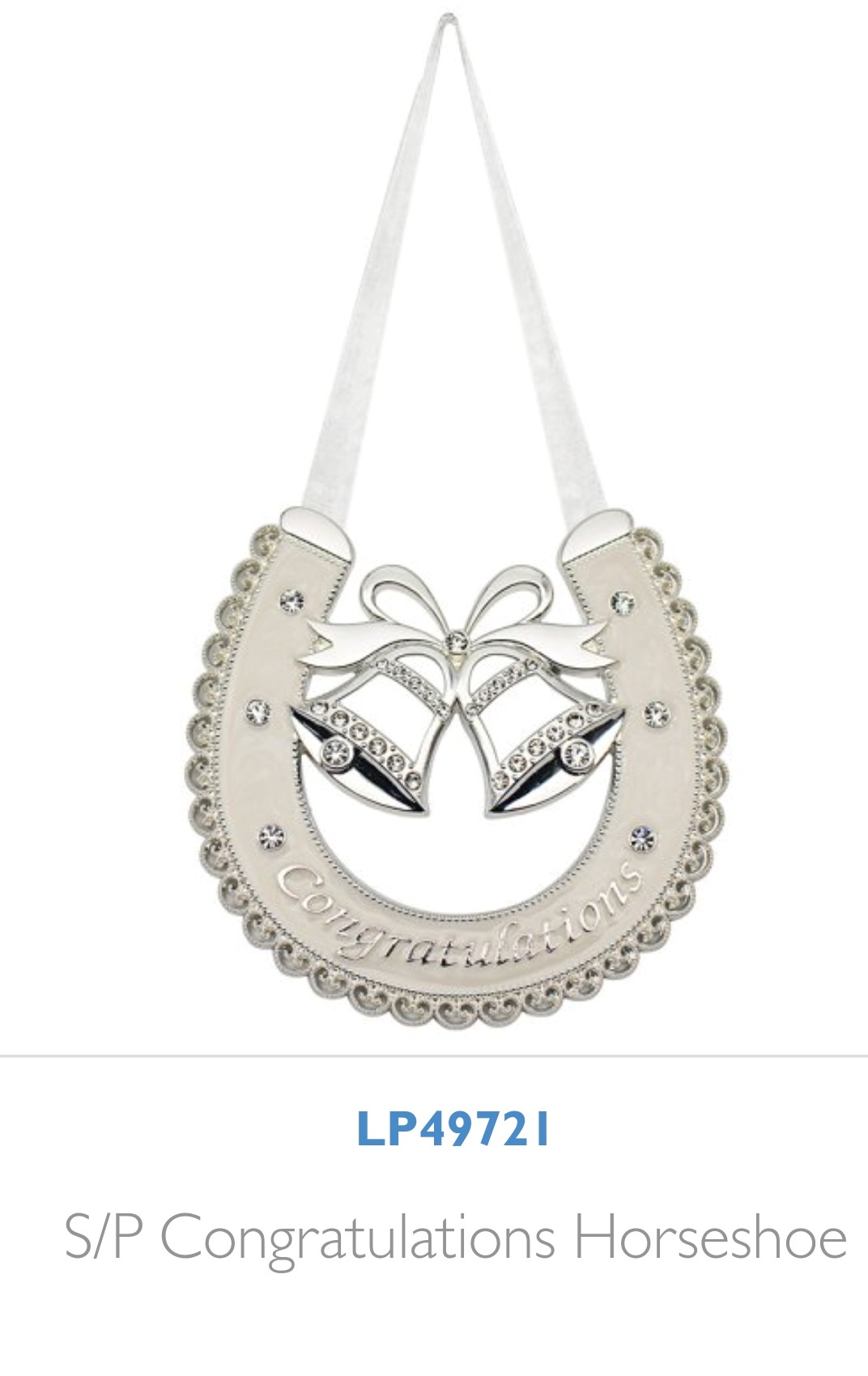 Contratulations Diamante Horse Shoe