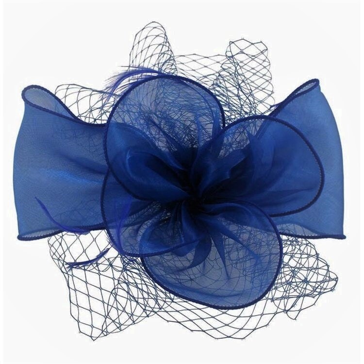 Organza Flower Bow Fascinators - Image 4