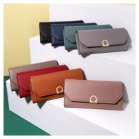 Classic Long Purse with Gold Ring Detail