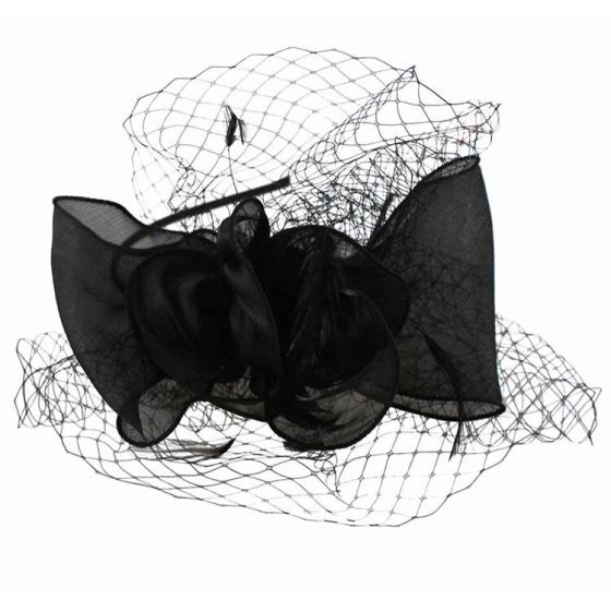Organza Flower Bow Fascinators - Image 11