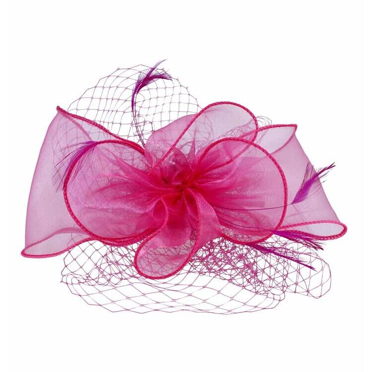 Organza Flower Bow Fascinators - Image 7