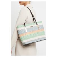 3 in 1 Printed Pattern Tote Bag with Clutch Bag and Purse -1518-3