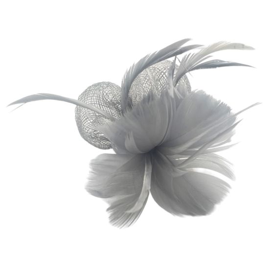 Feather Flower Sinamay Fascinators - Image 4