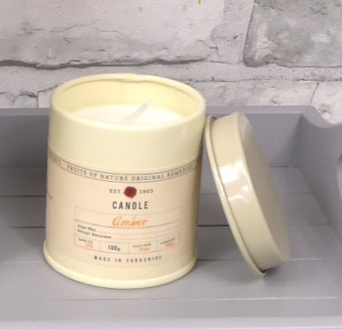 Fruits of Nature Amber Tin Candle - Image 3
