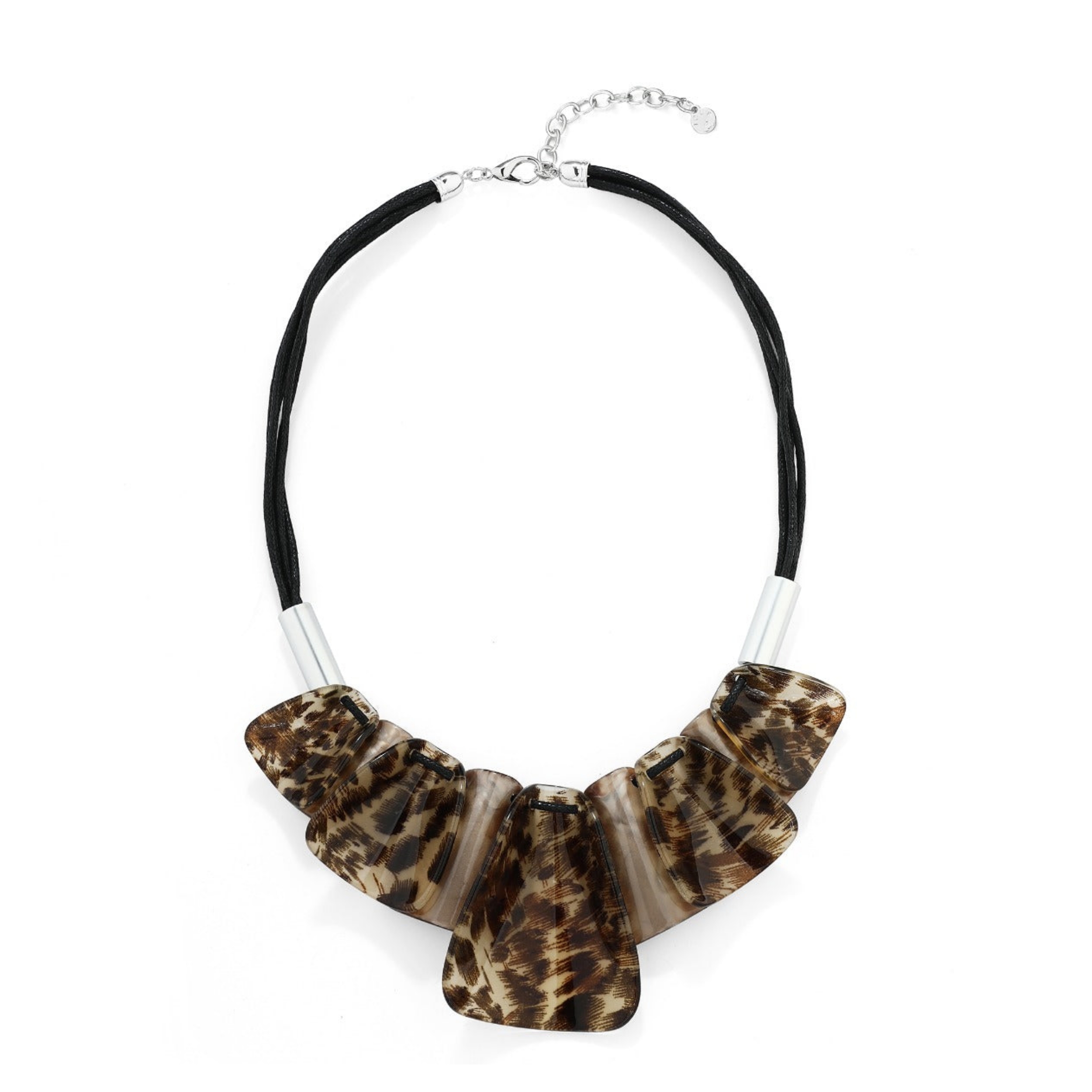 Brown Leopard Print Necklace