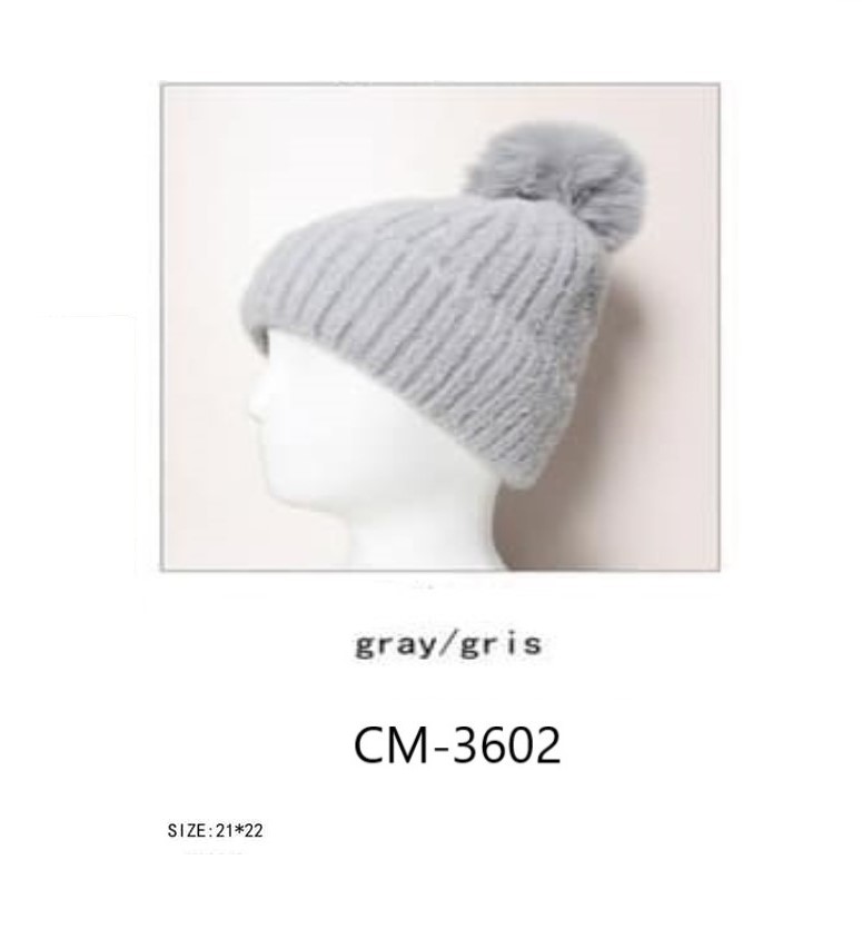 Supersoft Fluffy Pompom Hat - Image 13