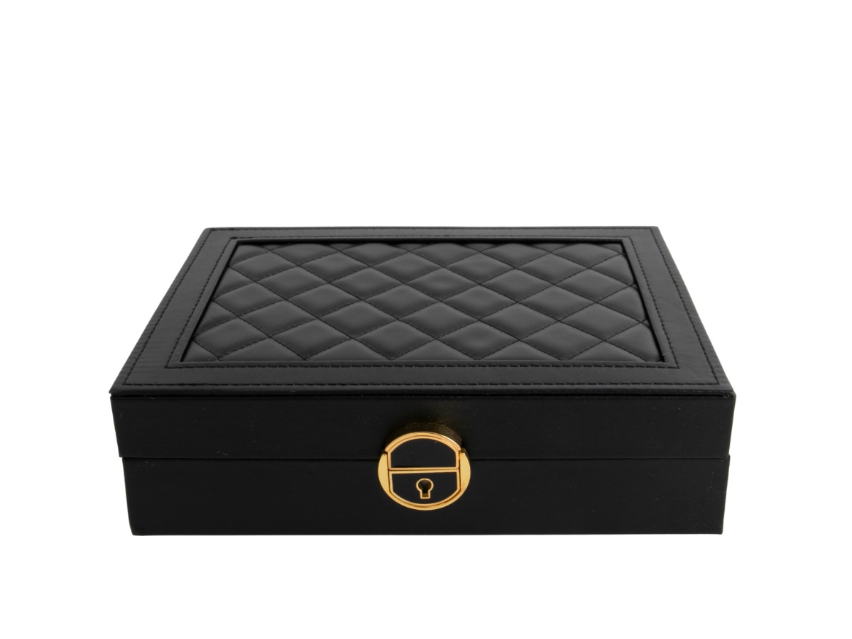 Large Quilted Jewellery Box - Image 3