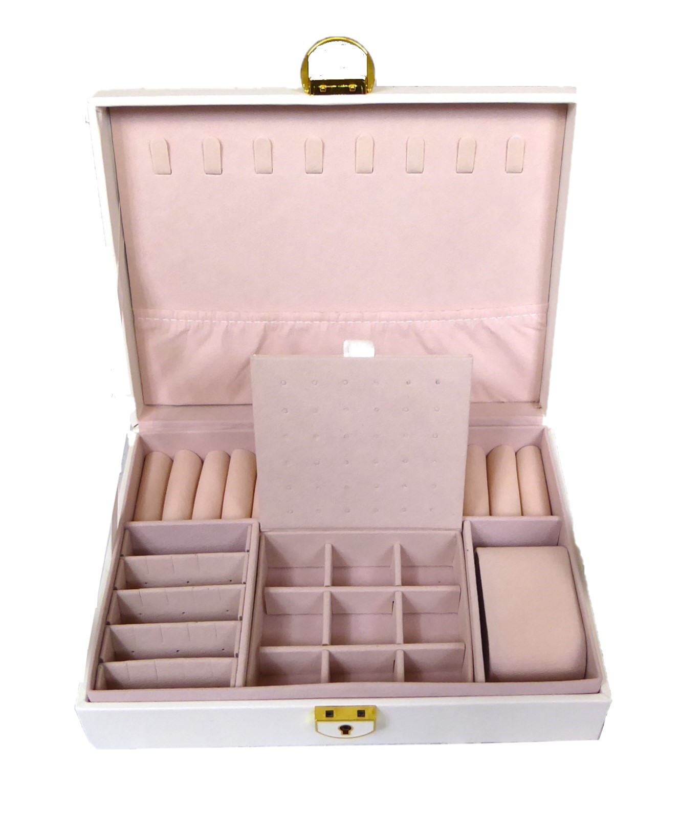 Large Quilted Jewellery Box - Image 5
