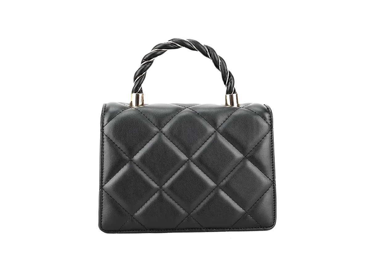 Quilted Small Top Handle Bag - Image 10