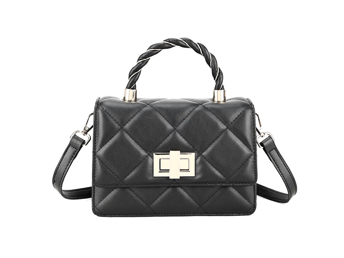 Quilted Small Top Handle Bag