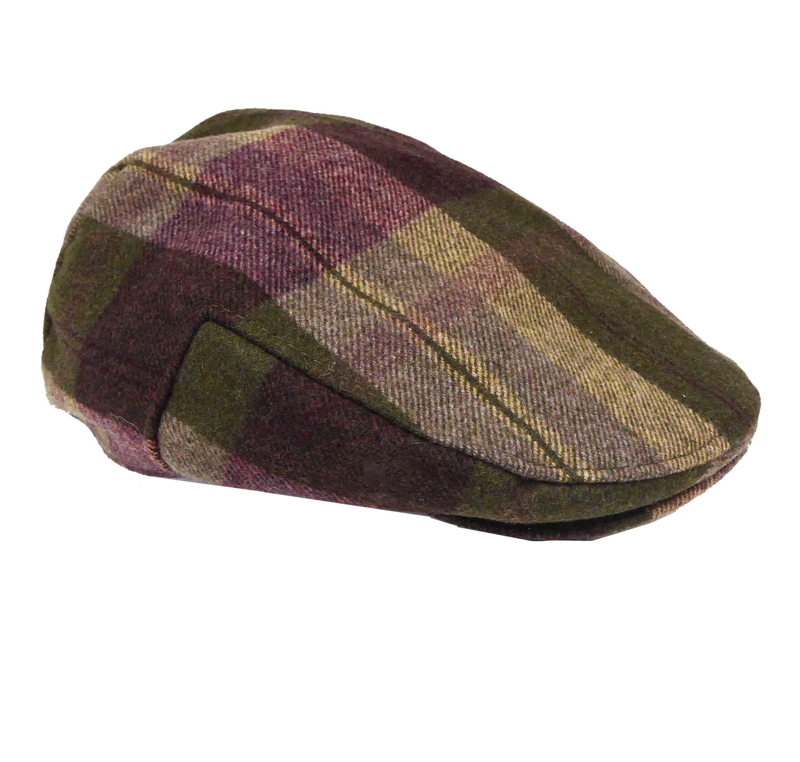 Green Country Check Flat Cap